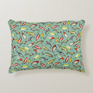 Fishing Lures Accent Pillow