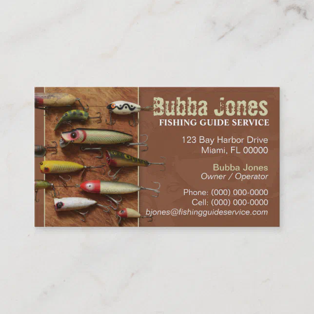 Fishing Lures Business Card Zazzle