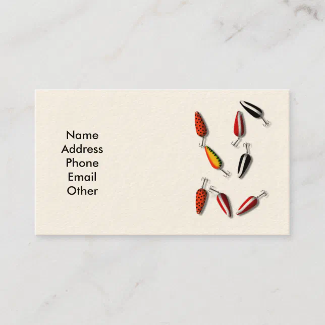 Fishing Lures Business Cards Zazzle
