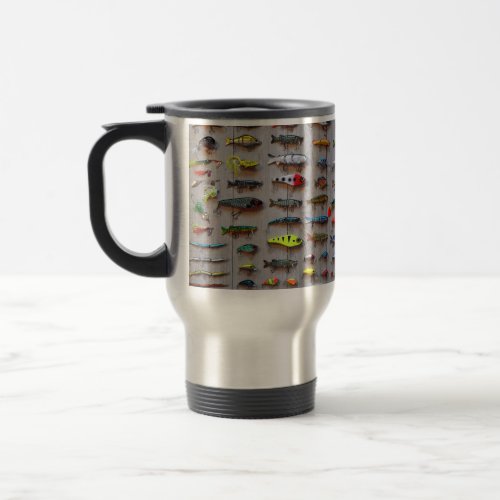 Fishing Lures Gifts for Fishermen Retirement Gift Travel Mug