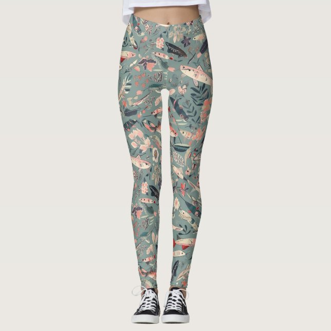Fishing Lures Leggings (Front)