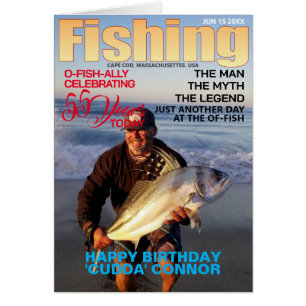 Fishing Mag Parody Bday-Upload Photo-Message-Age Cards