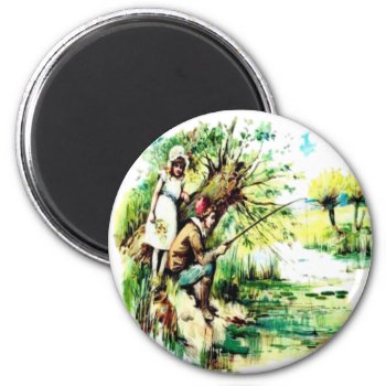 Fishing Magnet by EndlessVintage at Zazzle