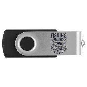 Fisherman Fishing USB Flash Drives & Thumb Drives