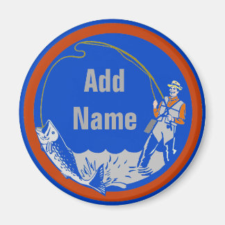 fishing Man, change text Magnet