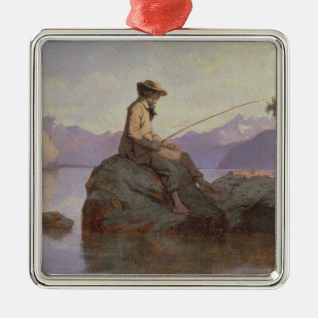 Fishing Metal Ornament (Front)