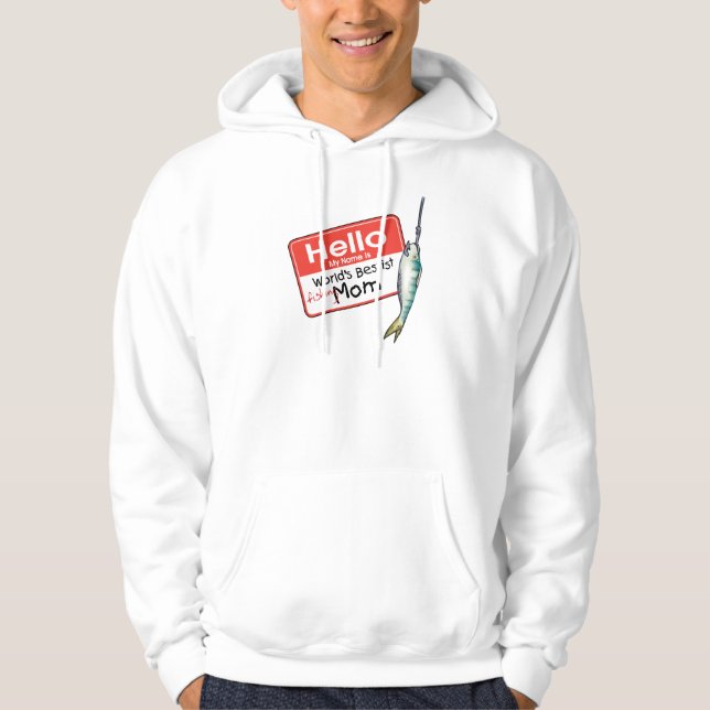 Fishing Mom  Hello Hoodie (Front)