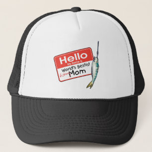 Fishing Mom  Hello Trucker Hat