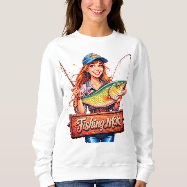 Fishing Mom Sweatshirt (Front)