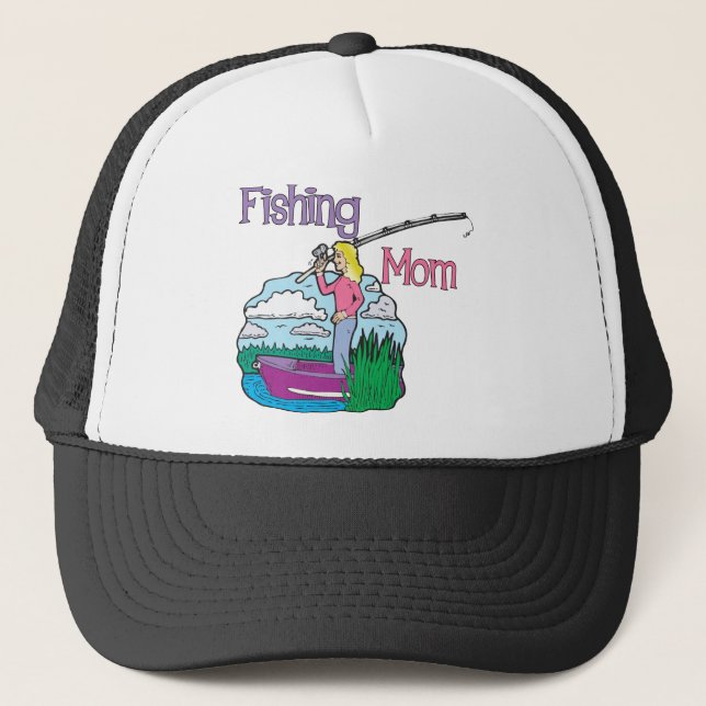 Fishing Mom Trucker Hat (Front)