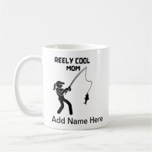 Fishing Mom with Personalized Name Option