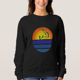 Fishing motif sports fishermen fishing hooks fishi sweatshirt