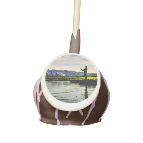 Fishing Mountain Lake Fisherman Cake Pops