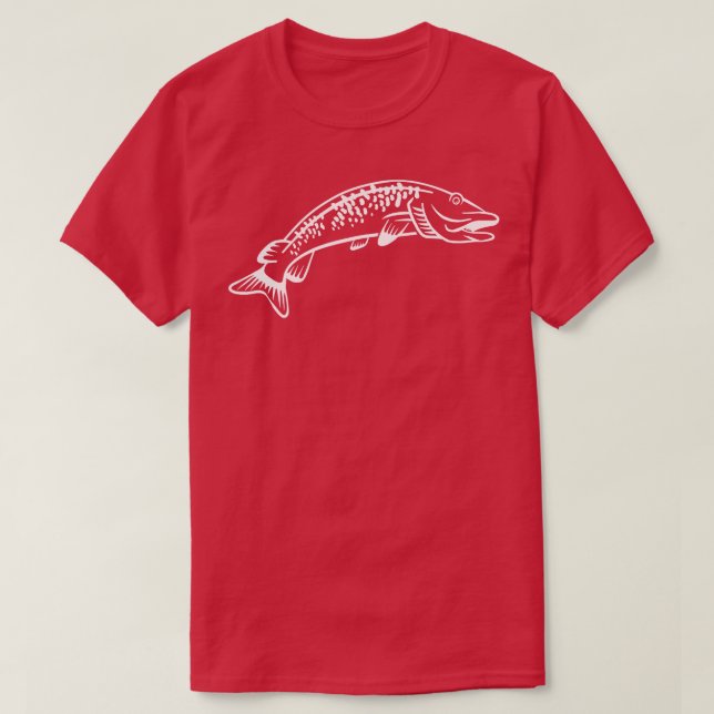 Fishing Muskie T-Shirt (Design Front)