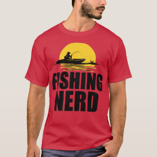 Fishing Nerd  Angel Nerd  T-Shirt