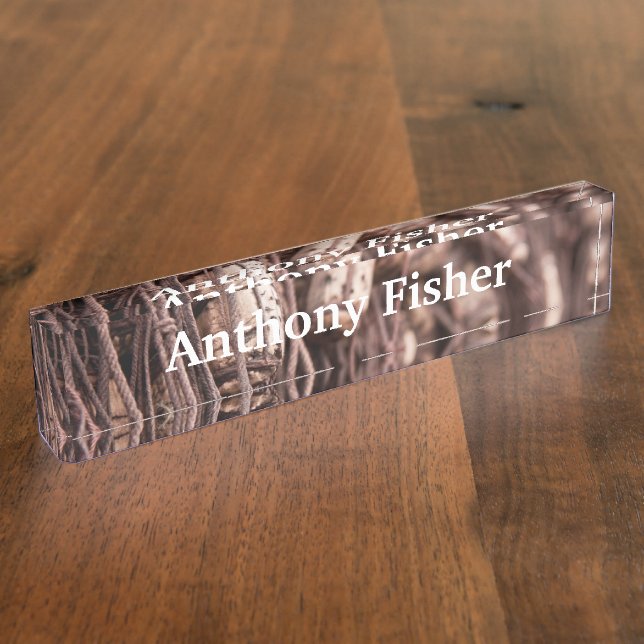 Fishing net nameplate (Side)