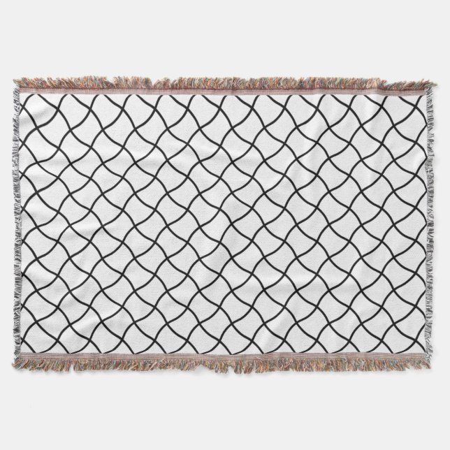 Fishing Net Throw Blanket (Front)