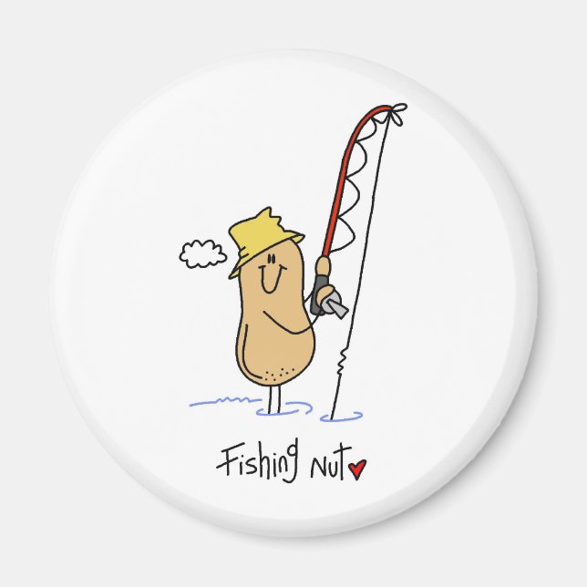 Fishing Nut Magnet (Front)