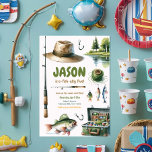 Fishing O-Fish-Ally Kids Birthday Party Invitation<br><div class="desc">Hook your guests with our Fishing Kids Birthday Party Invitation! Featuring playful illustrations of fish, fishing rods, and a vibrant aquatic scene, this invitation sets the perfect tone for an adventurous and fun-filled birthday celebration. Ideal for young fishing enthusiasts, it captures the excitement of a day spent by the water....</div>
