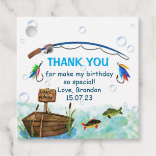 Fishing o-fish-ally little fisherman birthday favo favor tags