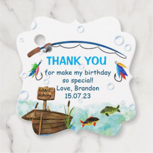 Fishing o-fish-ally little fisherman birthday favo favor tags