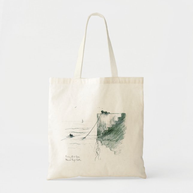 Fishing off the Quay Tote Bag (Front)
