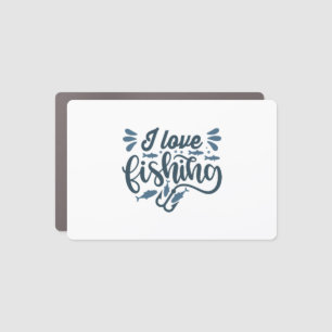 Fishing on fishing boat as fisherman car magnet