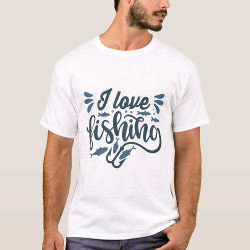 Fishing on fishing boat as fisherman T_Shirt