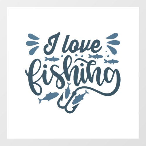 Fishing on fishing boat as fisherman wall decal 