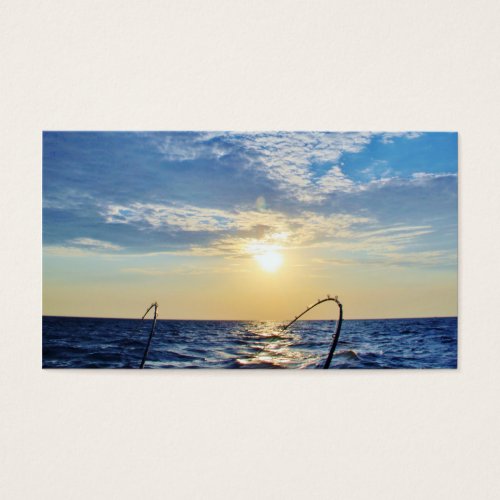 Fishing on Wavy Water Business Card