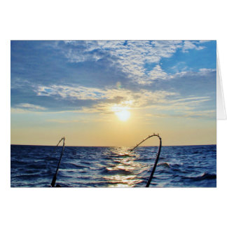 Fishing on Wavy Water Cards