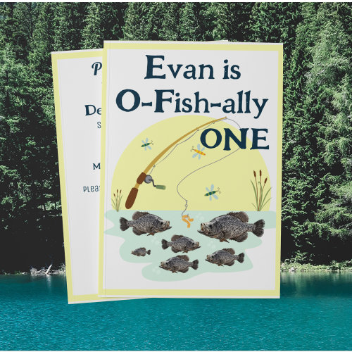Fishing One Kid's First Birthday Crappie Fish