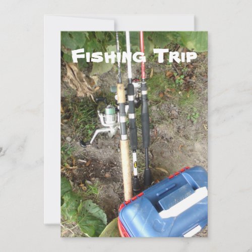 Fishing or Camping Trip Invitations