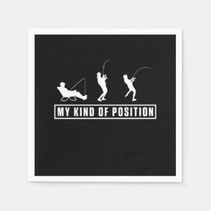 Fishing Outdoor Camping Fish Fisher Fisherman Gift Napkins