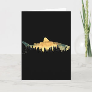 Fishing Outdoor Forest Nature Men Women Wildlife F Card