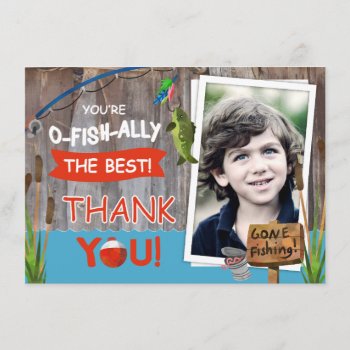 Fishing Outdoorsman Themed Thank You Card by NouDesigns at Zazzle