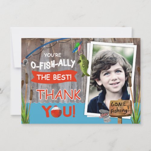 Fishing Outdoorsman Themed Thank You Card