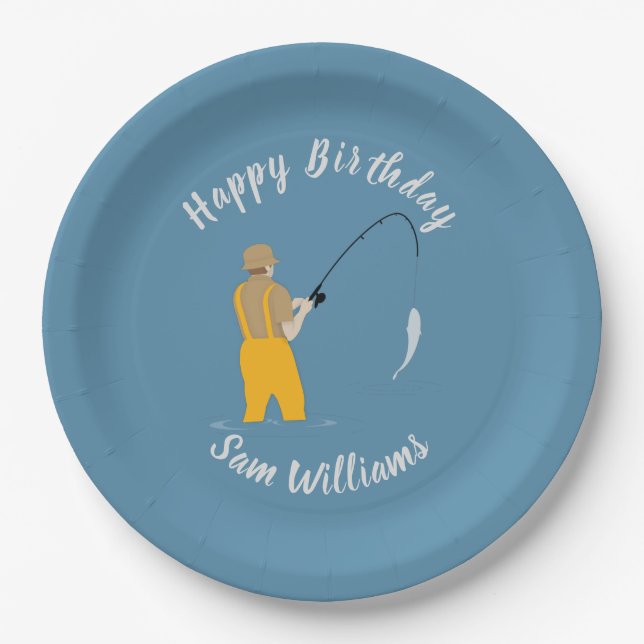 Fishing Paper Plates (Front)
