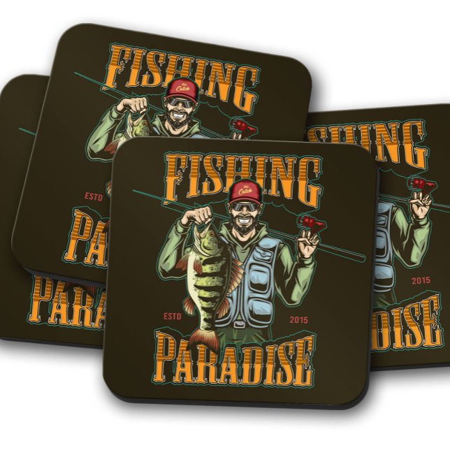 Fishing Paradise Bass Coaster | Bass Coaster Set (Creator Uploaded)