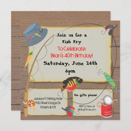 Fishing Party Invitation