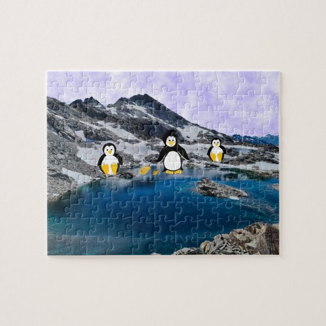 Fishing Penguins Jigsaw Puzzle (Horizontal)