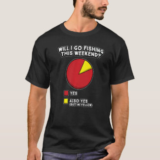 Fishing Pie Chart Hilarious Fisher Humor T-Shirt