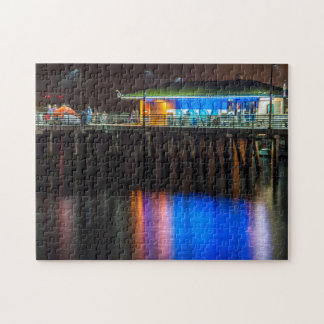 Fishing pier and glassy waters jigsaw puzzle