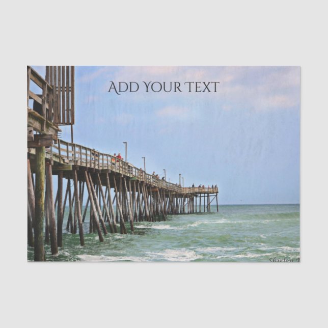 Fishing Pier by Shirley Taylor Tissue Paper (Front)