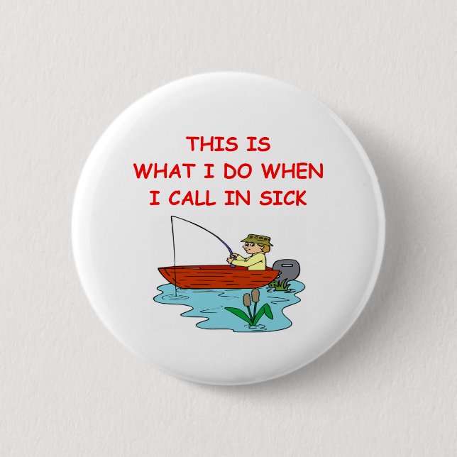 FISHing Pinback Button (Front)