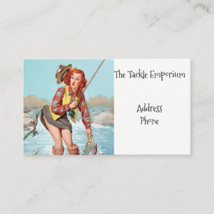 Fishing Pinup Business Card