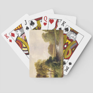Fishing: Playing a Fish (oil on canvas) Poker Cards