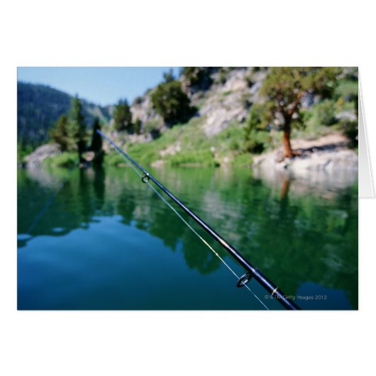 Fishing pole and lake cards (Front Horizontal)