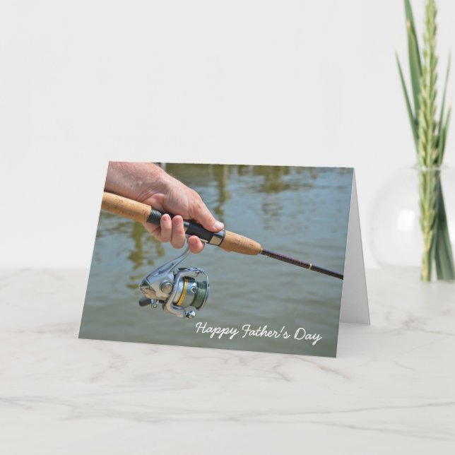 Fishing Pole Father's Day Card (Front)