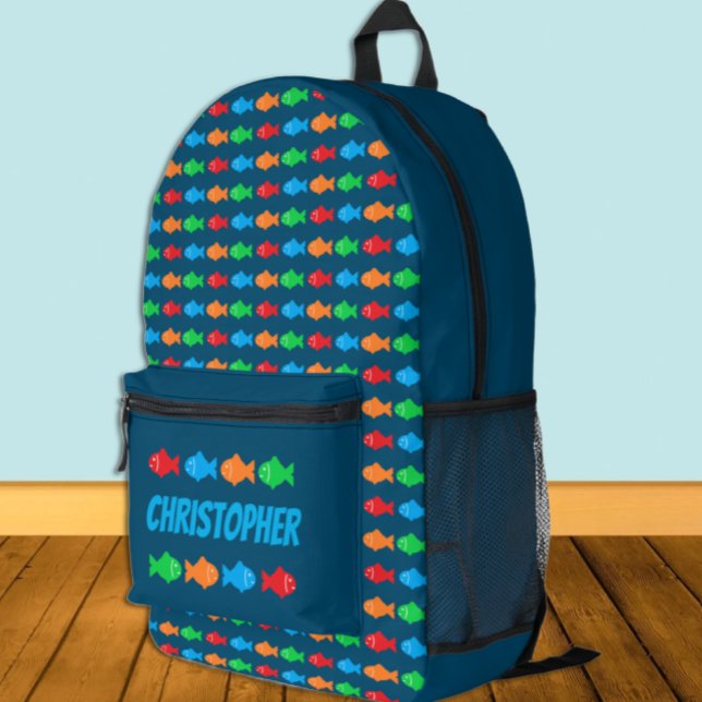 Fishing Printed Backpack (Creator Uploaded)